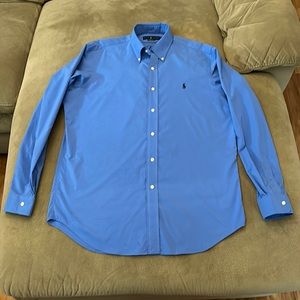 Ralph Lauren Men’s Large Blue Classic Fit Button Down Shirt